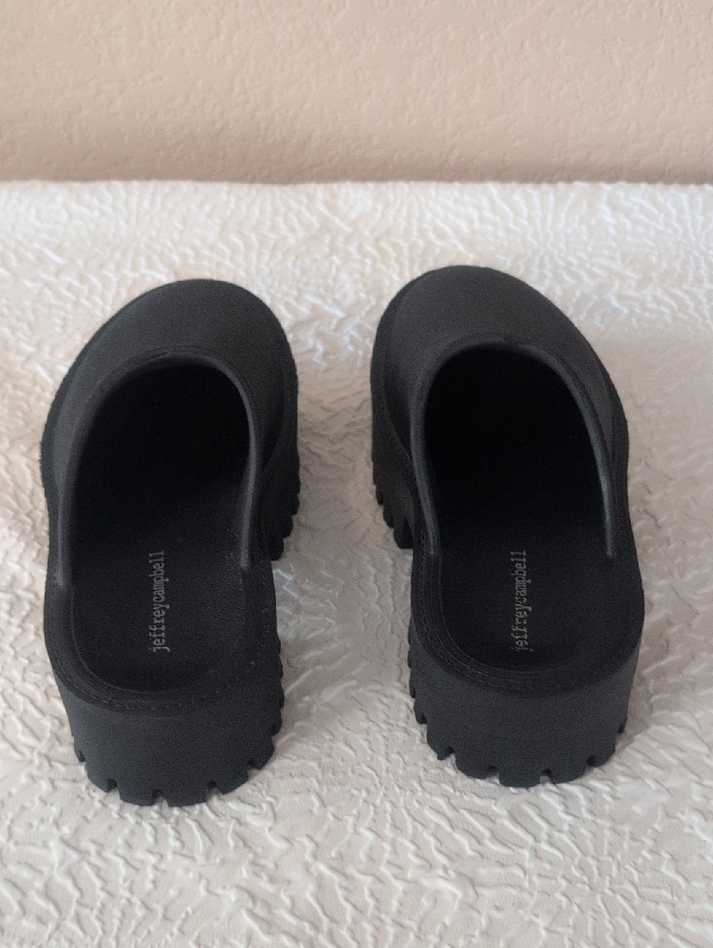 Women’s Black Platform Clog Mules - Picture 3 of 8